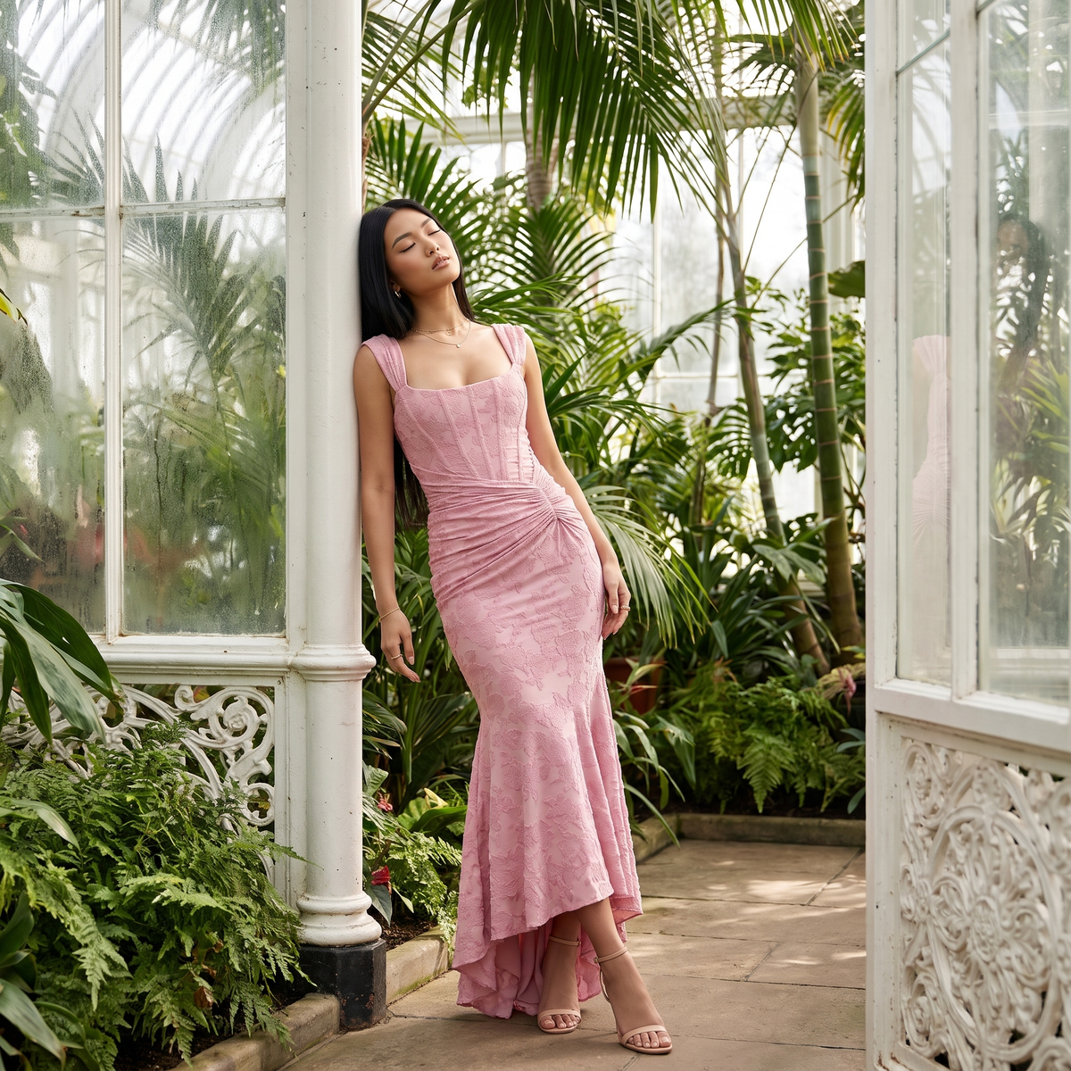 Rosalind Floral Corset Maxi Dress