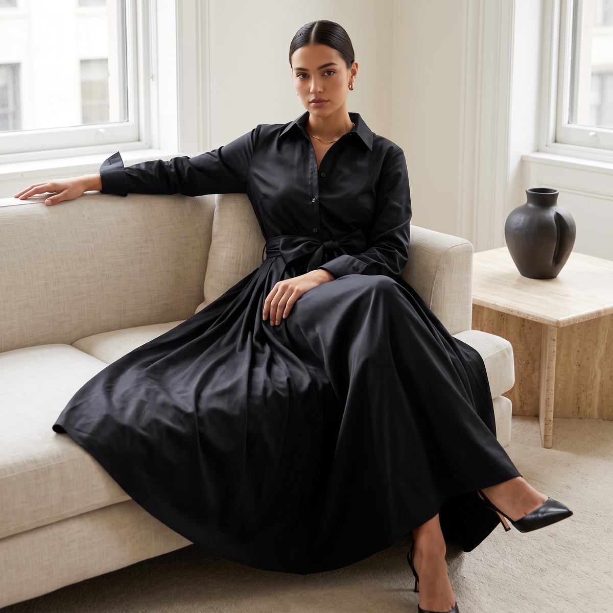 Coralie Classic Shirt Maxi Dress