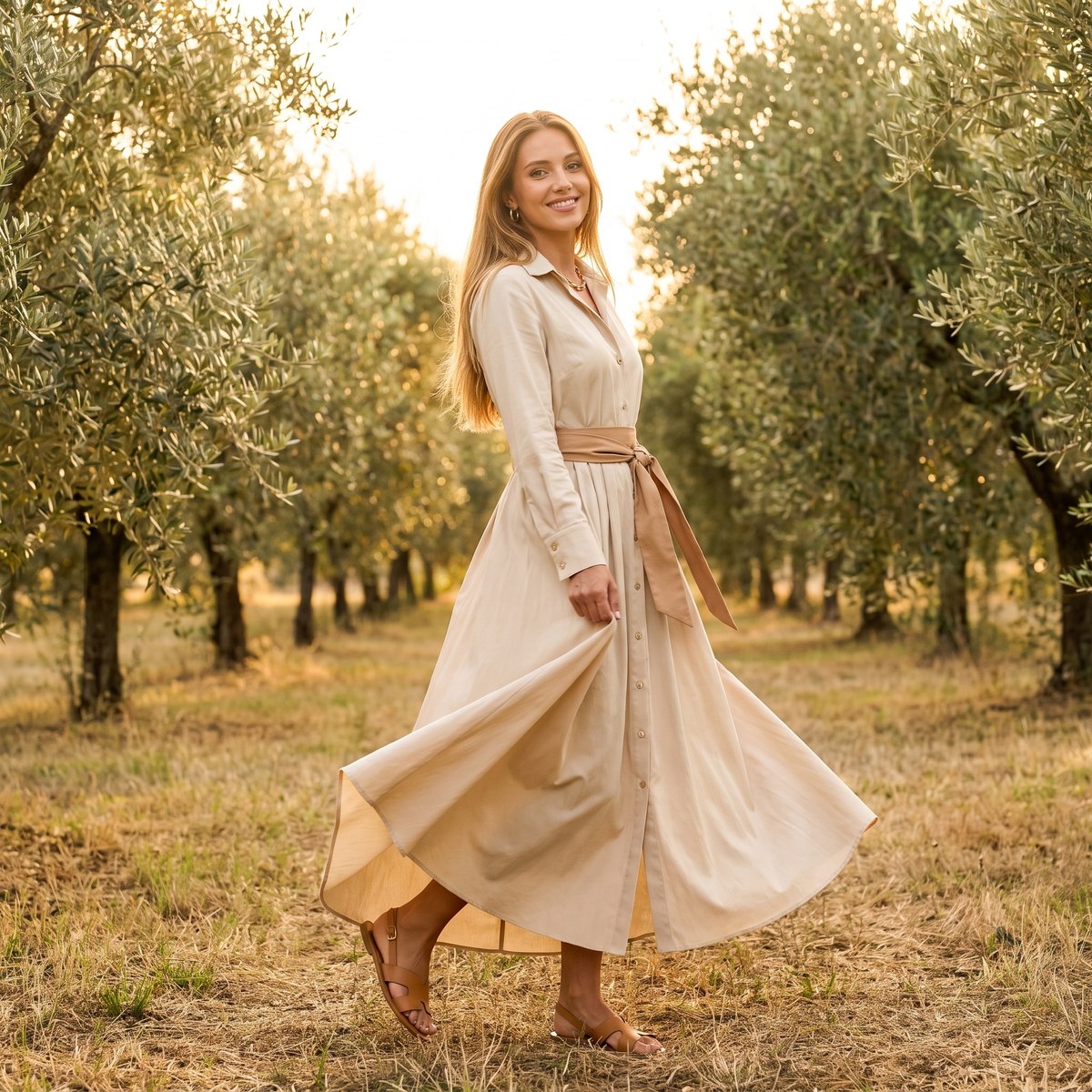 Coralie Classic Shirt Maxi Dress